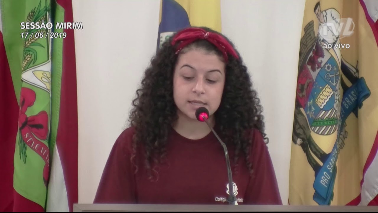 Pronunciamento Mirim - 17/06/19 - Ana Carolina Soares Ribeiro - YouTube