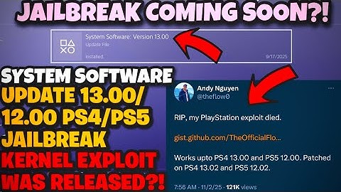 *UPDATE* NEW PS4 & PS5 (13.00/12.00) KERNEL EXPLOIT RELEASED?! ✅