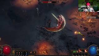 Path of Exile: A long bloody blade from a duelist.