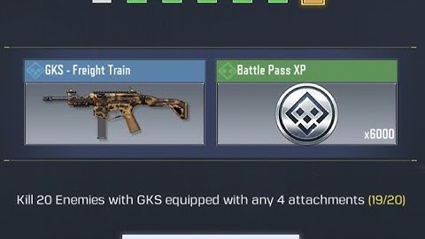 Kill 20 enemies with GKS equipped with any 4 attachments