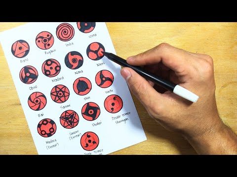 Drawing Sharingan Eyes || Mangekyo - Itachi #Short