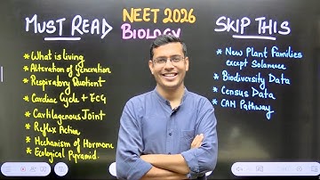 Skip These Topics From NEET 2026 Updated Syllabus | NEET 2026 Latest NTA Syllabus Update
