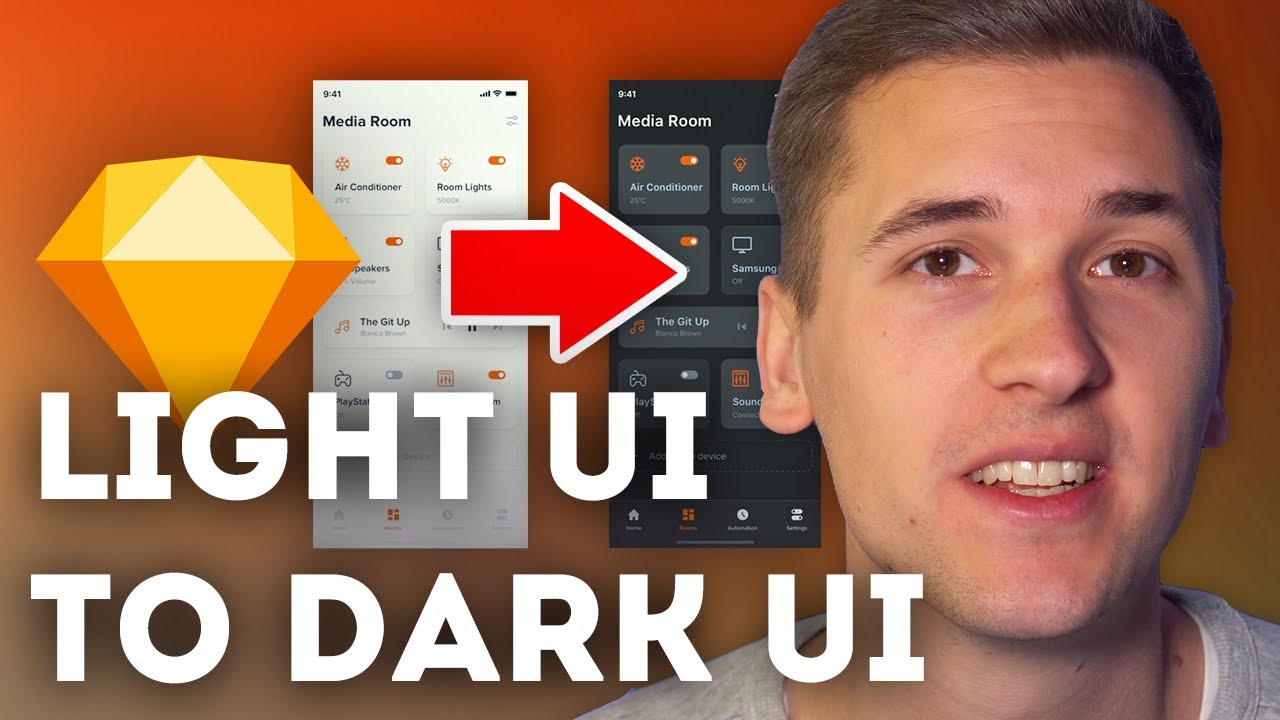 NEW Converting light UIs into DARK UIs! - UI/UX Design & ๐ Sketch Tutorial