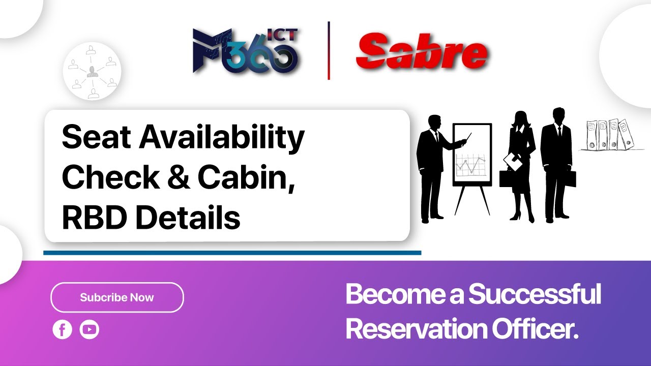 How to Check Seat Availability & Cabin/RBD Details in SABRE | Travel Agent Guide ✈️