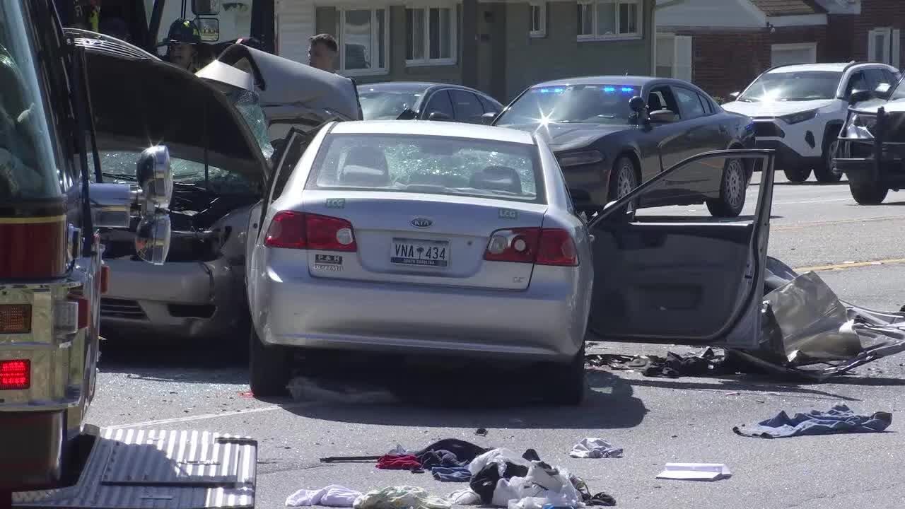 Greenville County coroner responding to deadly head-on collision - YouTube