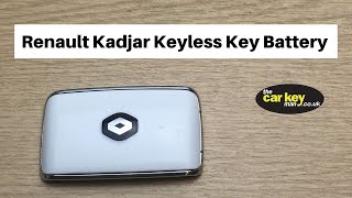 Renault Kadjar keyless Card Key Battery HOW TO Change