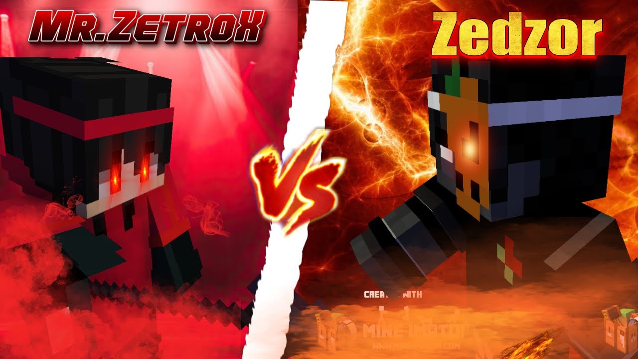 Mr.ZetroX Vs Zedzor PVP Minecraft No Potion ft.