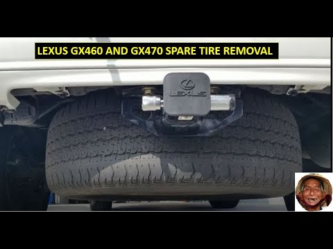 Lexus GX460 and GX470 Spare Tire removal