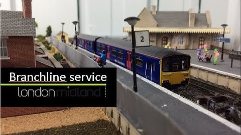 N Gauge Class 150 operates branch line service