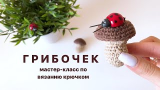 картинка: ГРИБ КРЮЧКОМ. Мастер класс