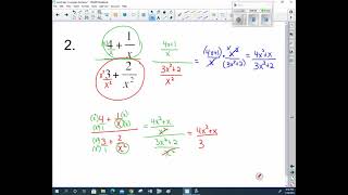 HM2 8 5  simplify complex fractions