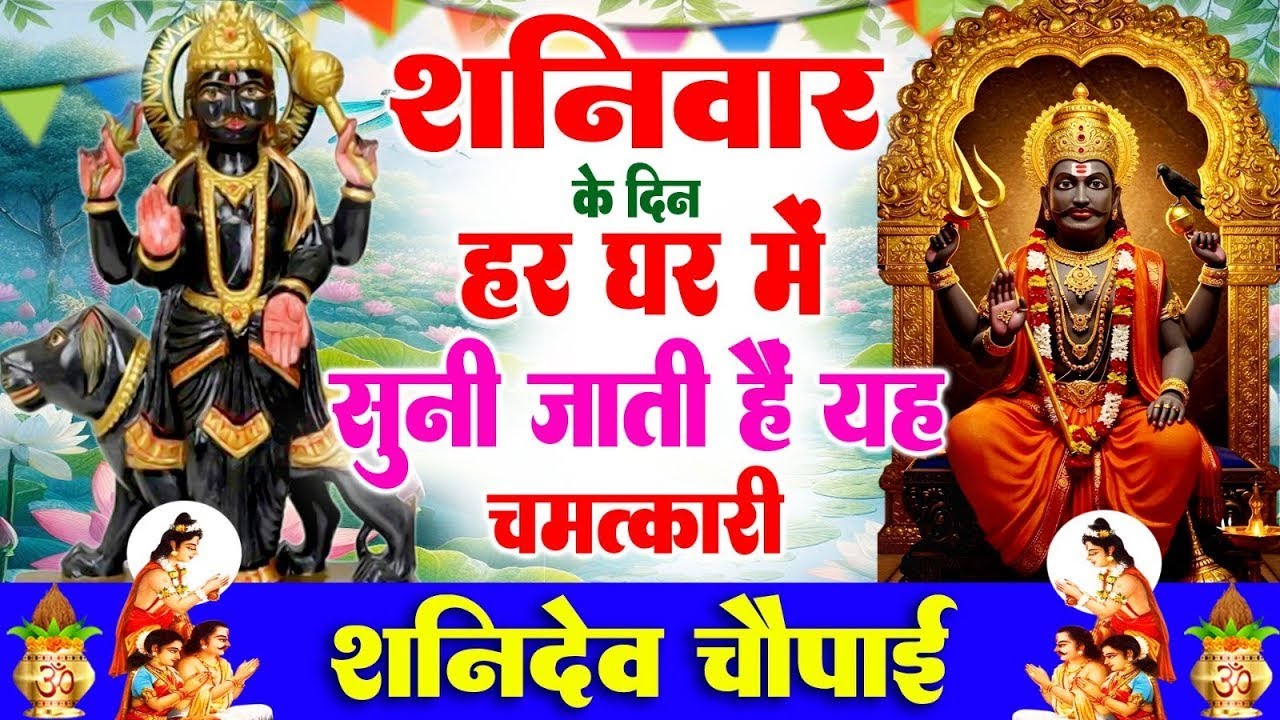 शनिवार के दिन हर घर में सुनी जाती हैं यह चमत्कारी शनिदेव चौपाई | Shanidev Chaupai Bhajan 