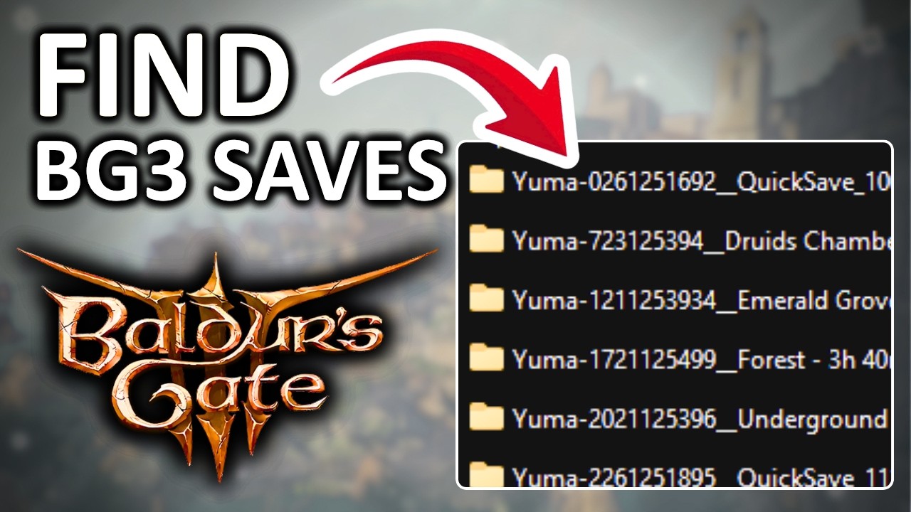 How To Find Baldur's Gate 3 Save Files on PC