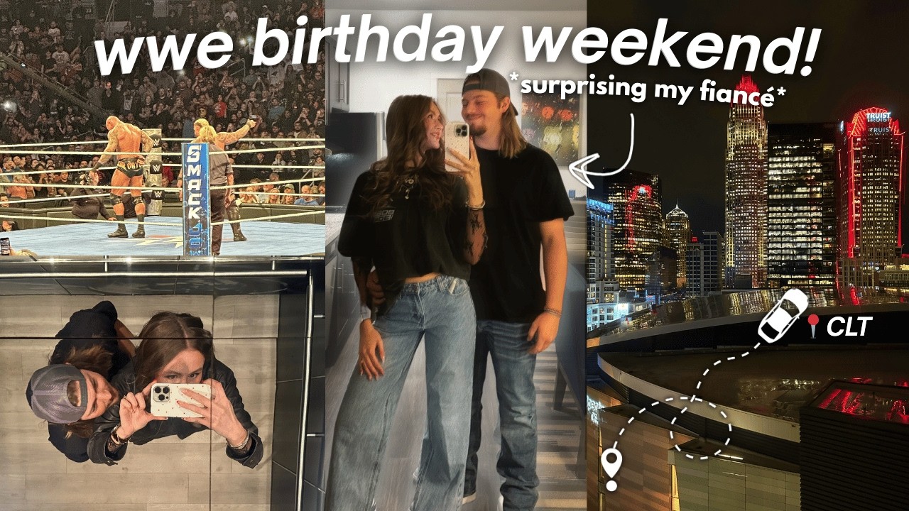 WEEKEND VLOG IN CHARLOTTE, NC 🚕 Road Trip, Coffee, Shopping & Friday Night SmackDown