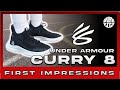 UNDER ARMOUR CURRY 8 FIRST IMPRESSIONS (ON-COURT!)