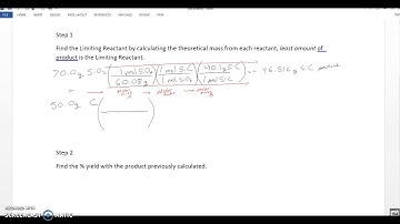 Stoich Video Part 4 Limiting Reagent