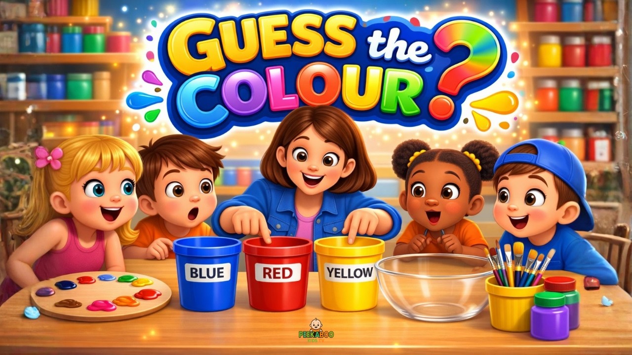Guess the Colour? 🎨 Fun Colour Mixing Game for Kids | Learn Colours for ...