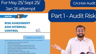 Audit Risk | CA Inter Audit Ch. 3 Part 1 | ICAI Module |For May 25/ Sept 25/Jan 26 attempt