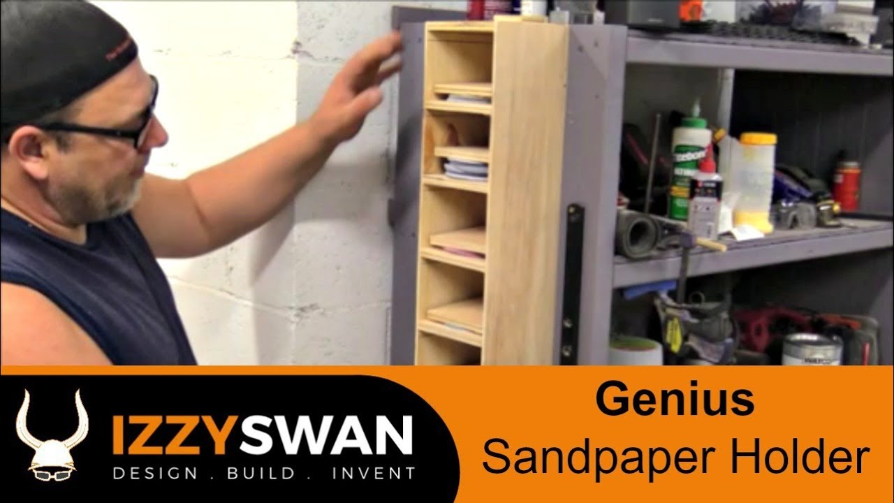 Sandpaper Organizer and Storage Cabinet