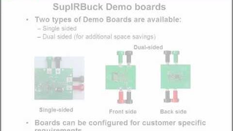SupIRBuck™ Integrated Point-of-Load Regulators