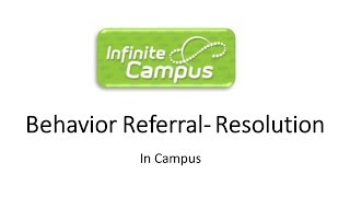Student Behavior Add a Resolution_