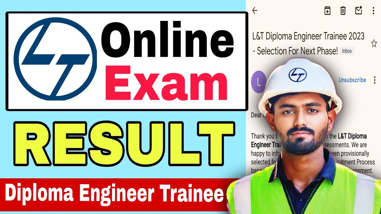 l&t online assessment result | l&t result 2025 | l&t diploma engineer trainee result 2025