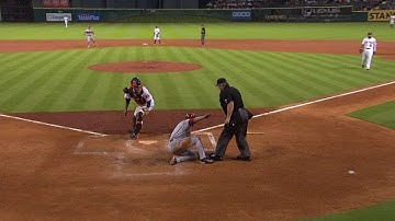 ARI@HOU: Gregorius ties the game with a sac fly