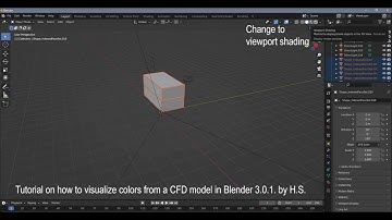 How to visualize colors of a OpenFoam - CFD model in Blender 3.0.1 #openfoam #blender