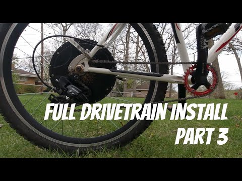 Restoring Sentimental Old Bike to Modern eBike | Full Drivetrain Installed | Part 3