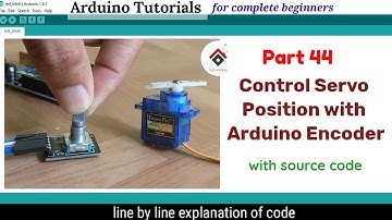 Servo position control using Rotary Encoder and Arduino[CODE] | Servo angle control with encoder