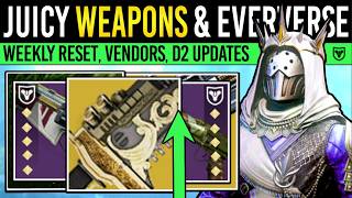 Destiny 2: BIG LOOT REFRESH & EVERVERSE! Insane Weapons, New Featured LOOT, Vendors (11th August) screenshot 1