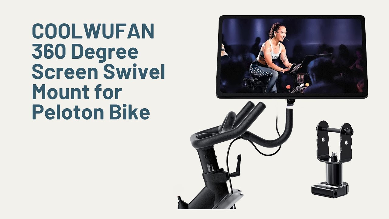 COOLWUFAN 360 Degree Screen Swivel Mount for Peloton Bike, Upgraded