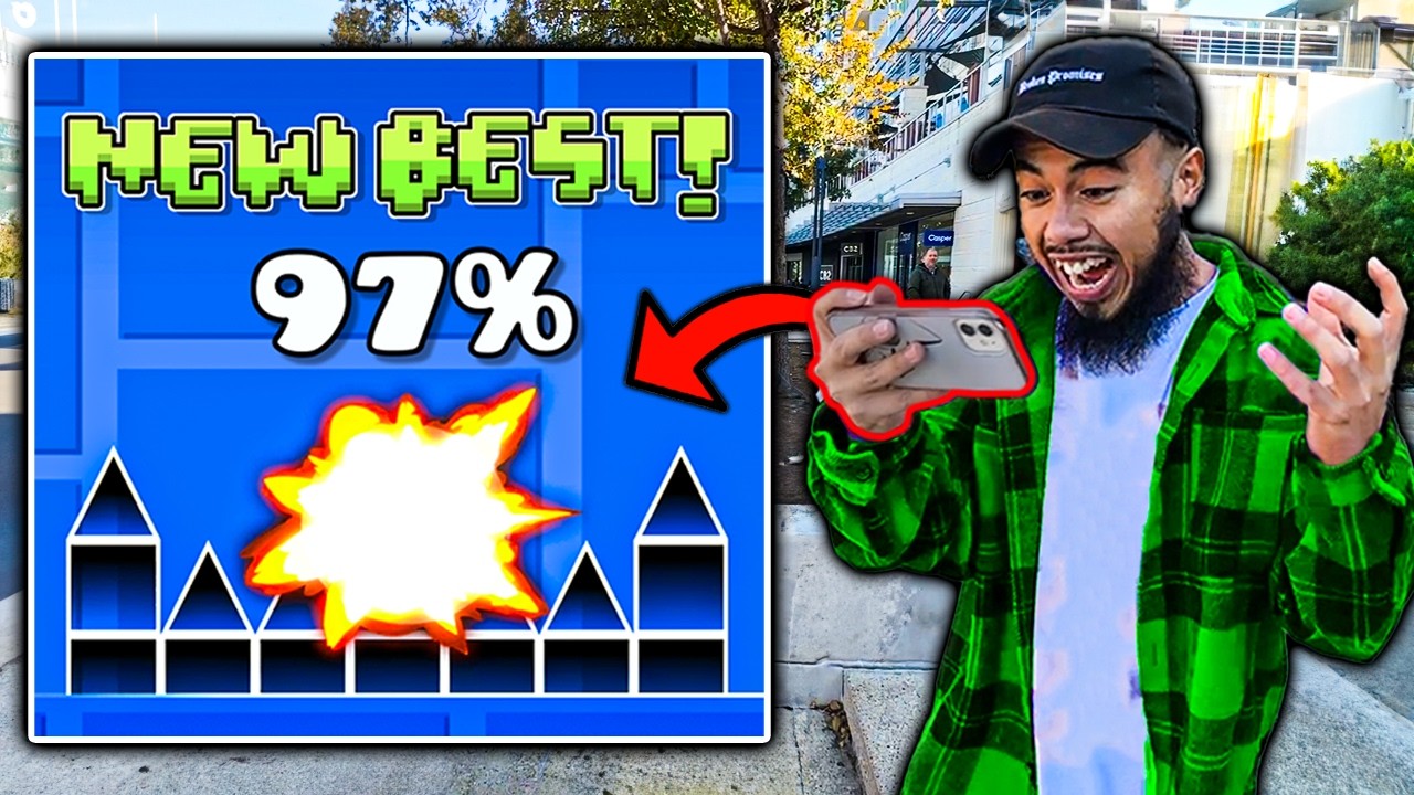 Я просил незнакомцев сыграть в Geometry Dash за 100 долларов