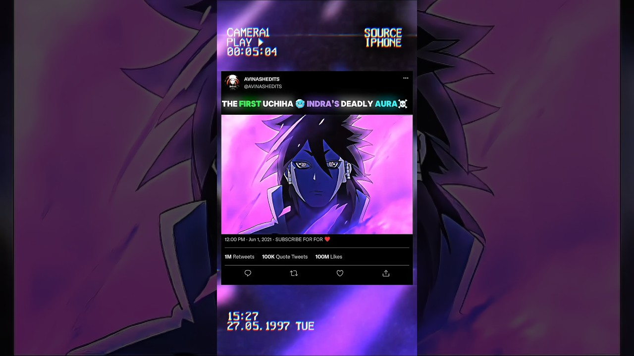 THE FIRST UCHIHA 🥶 INDRA’S DEADLY AURA☠️