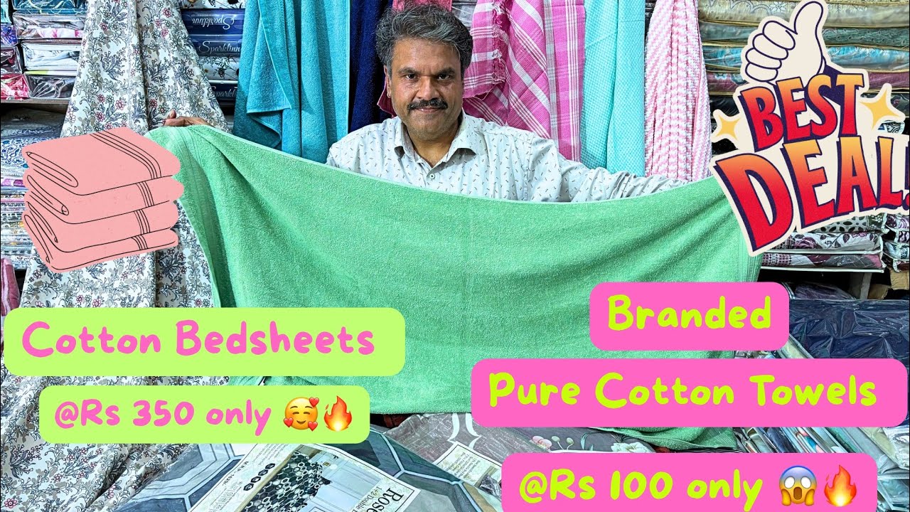 Branded Towels😍🔥 | Pure cotton 💯| Bedsheets 🛏️ | New Panipat Handloom 