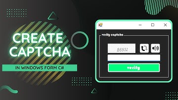 How to create image captcha in windows form application C#