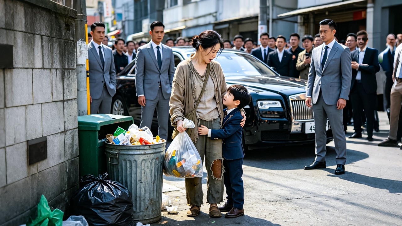 5歲萌娃抱著臟兮兮女人叫媽媽，所有人看笑話，豈料萌娃竟是首富全城搜索的繼承人，下秒一個電話叫來100輛豪車把她帶回豪門！#短劇 #萌娃 #反轉 #逆襲