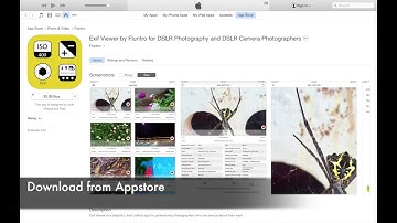 Exif viewer iOS App Fluntro: How to view & remove EXIF Meta data on iPhone & iPad DSLR Photographers