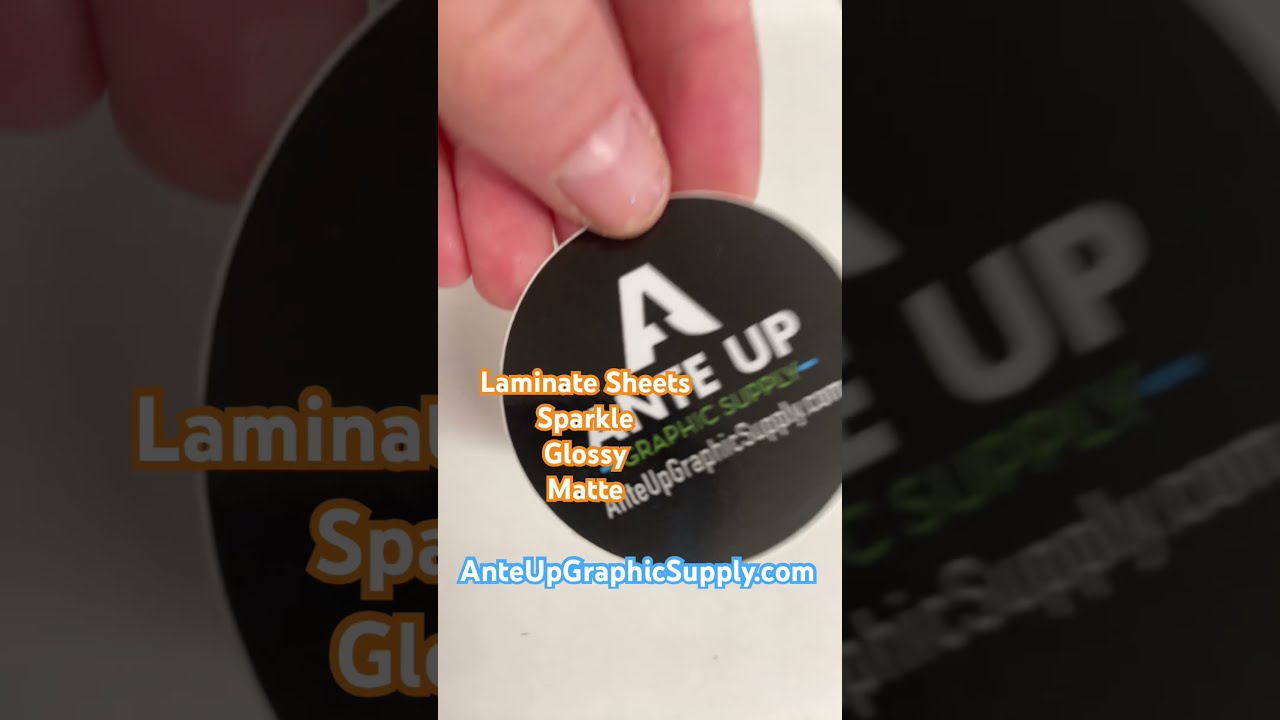 Laminate Sheets Sparkle Glossy Matte Anteupgraphicsupply Stickermakers Stickerlover