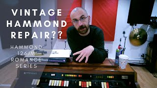 1979 VINTAGE HAMMOND?? Fixing a Hammond Romance 126JM organ and Akai PG2 electric piano #hammond