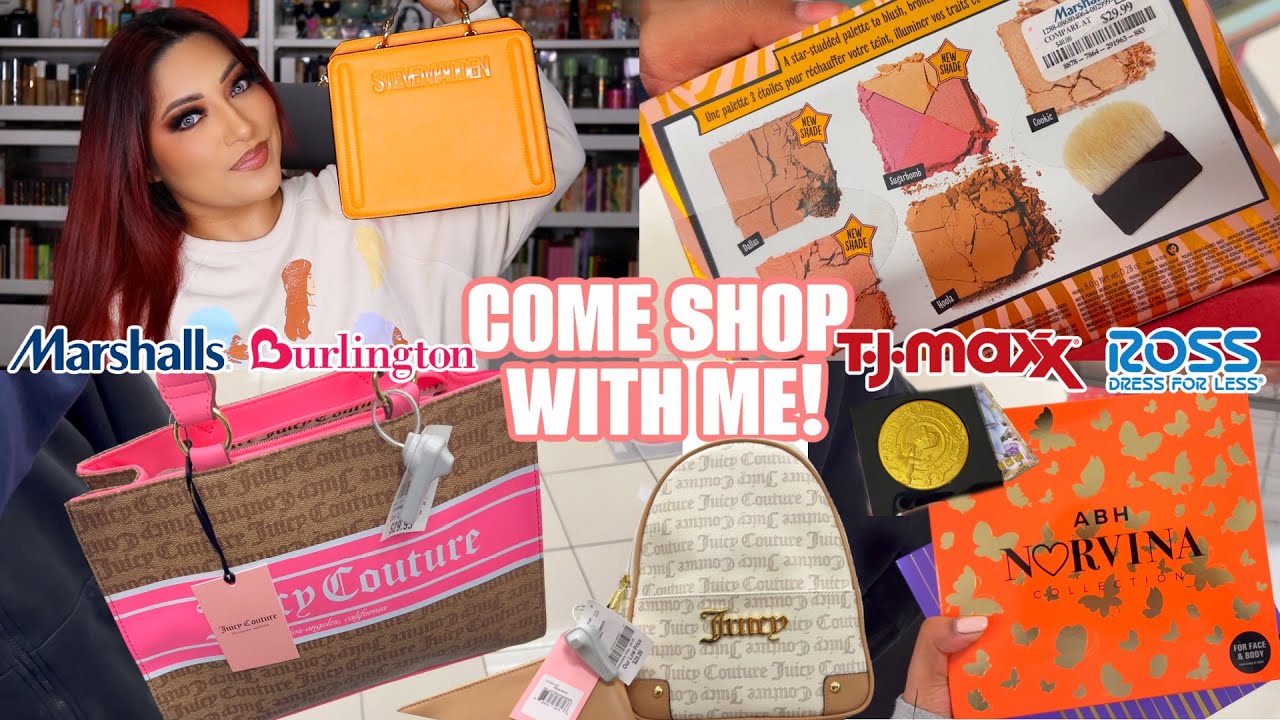 COME SHOPPING WITH ME! Tjmaxx, Burlington, Marshalls & Ross! Makeup Shopping Haul 