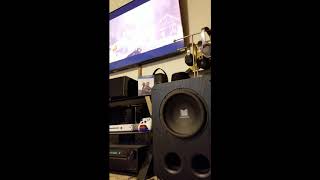 Monolith THX Ultra 12 Subwoofer - Oblivion. The Cable Break Scene.