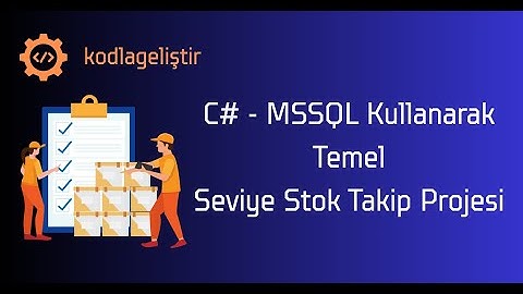 15- C# MSSQL ile Stok Takip Projesi: Stok Güncelleme İşlemi | DataGridView Seçim ve SQL UPDATE Kodu
