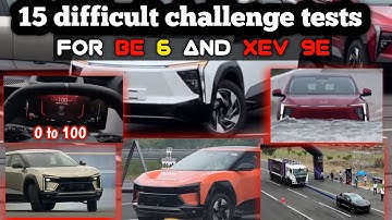 Mahindra XEV 9e and BE 6e Power and comfort Testing | With Battery tests | Crash test|