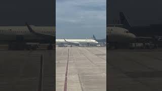 Delta A321 +Arajet 737 max at Santo Domingo Airport #aviation #deltaairlines #deltaconnection