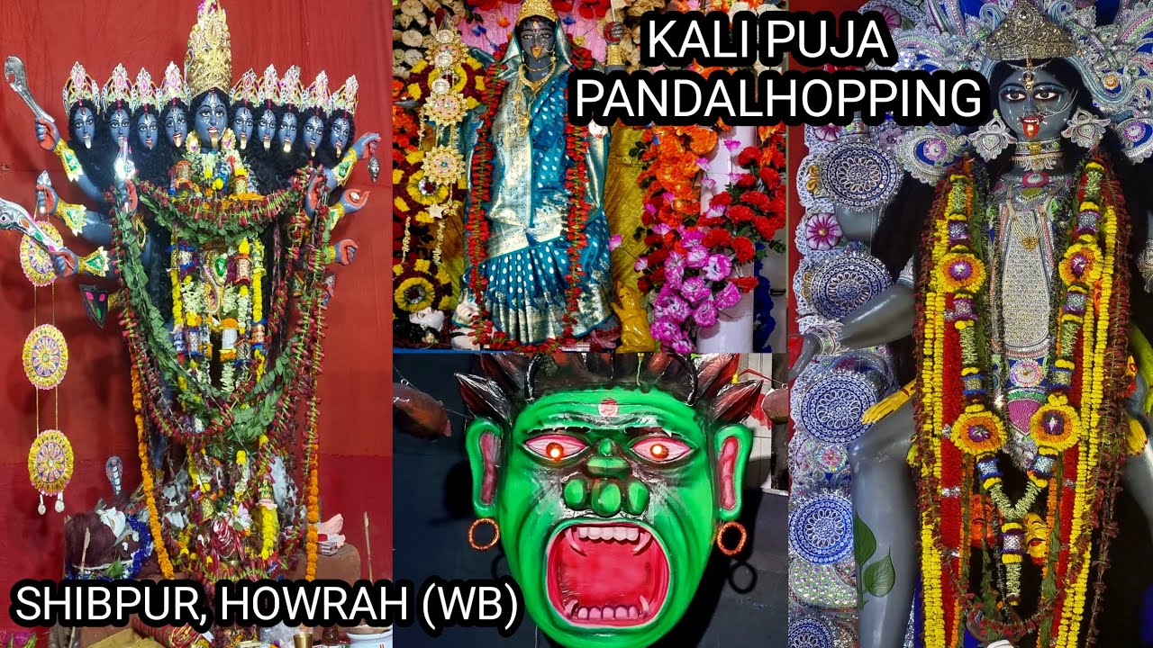 Kali Puja Pandal Hopping #shibpur #howrah #pandalhopping #pujaparikrama 