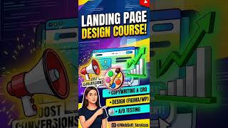 Learn Landing Page Design in 2026 🔥 | Figma + CRO + A/B Testing #landingpage #shortsvideo #shorts