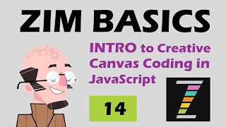 ZIM Basics 14 - How to Draw Shape and Apply Damping with Pen on HTML Canvas, JavaScript and ZIMjs