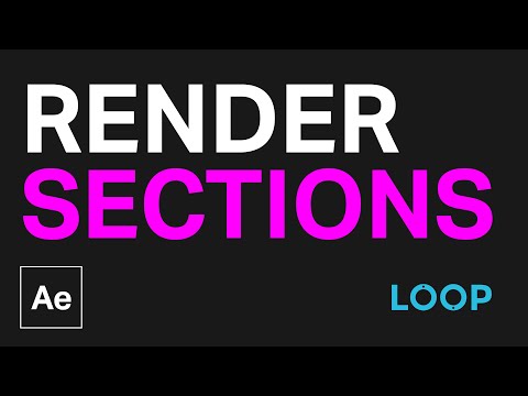 How to Render Sections of a Comp in After Effects