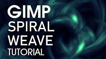 How to Make an Abstract Spiral Weave Effect with Gimp